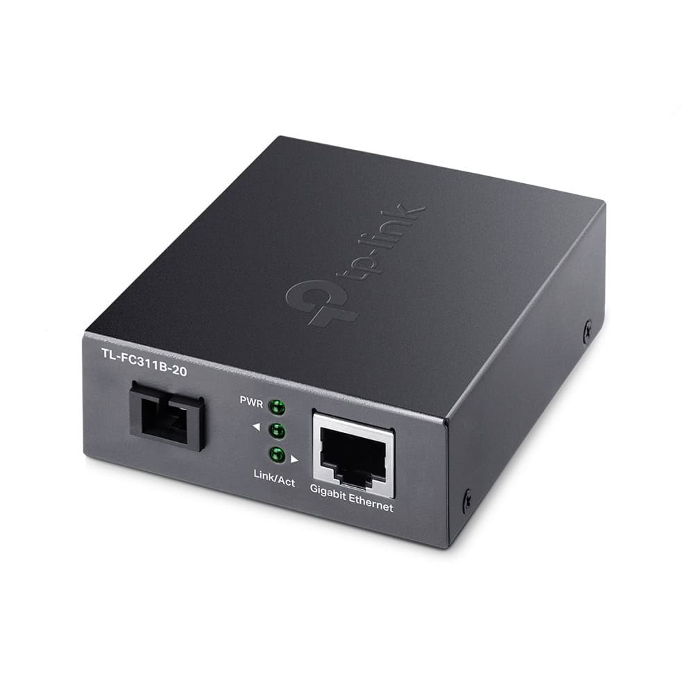 TP-Link TL-FC311B-20 netwerk media converter 1000 Mbit/s 1550 nm Single-mode Zwart (TL-FC311B-20) thumbnail