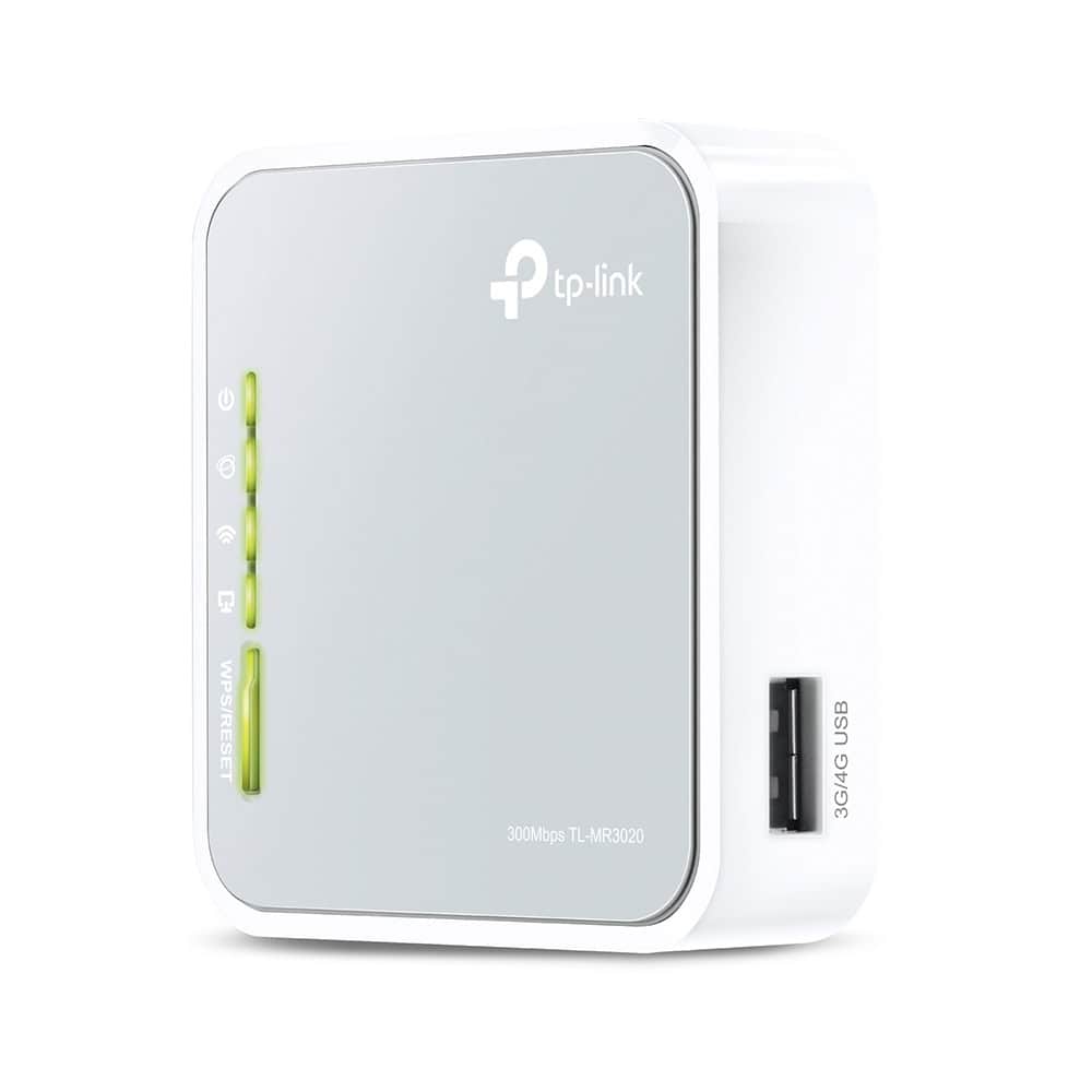 TP-Link TL-MR3020 draadloze router Fast Ethernet Single-band (2.4 GHz) 4G Zilver, Wit (TL-MR3020 V3.0) thumbnail
