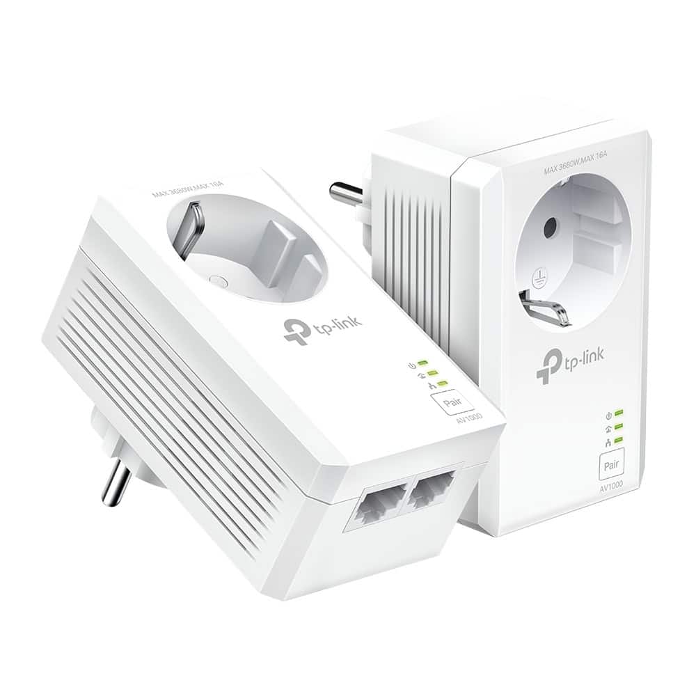 TP-Link TL-PA7027P KIT 1000 Mbit/s Ethernet LAN Wit 2 stuk(s) (TL-PA7027P KIT) thumbnail