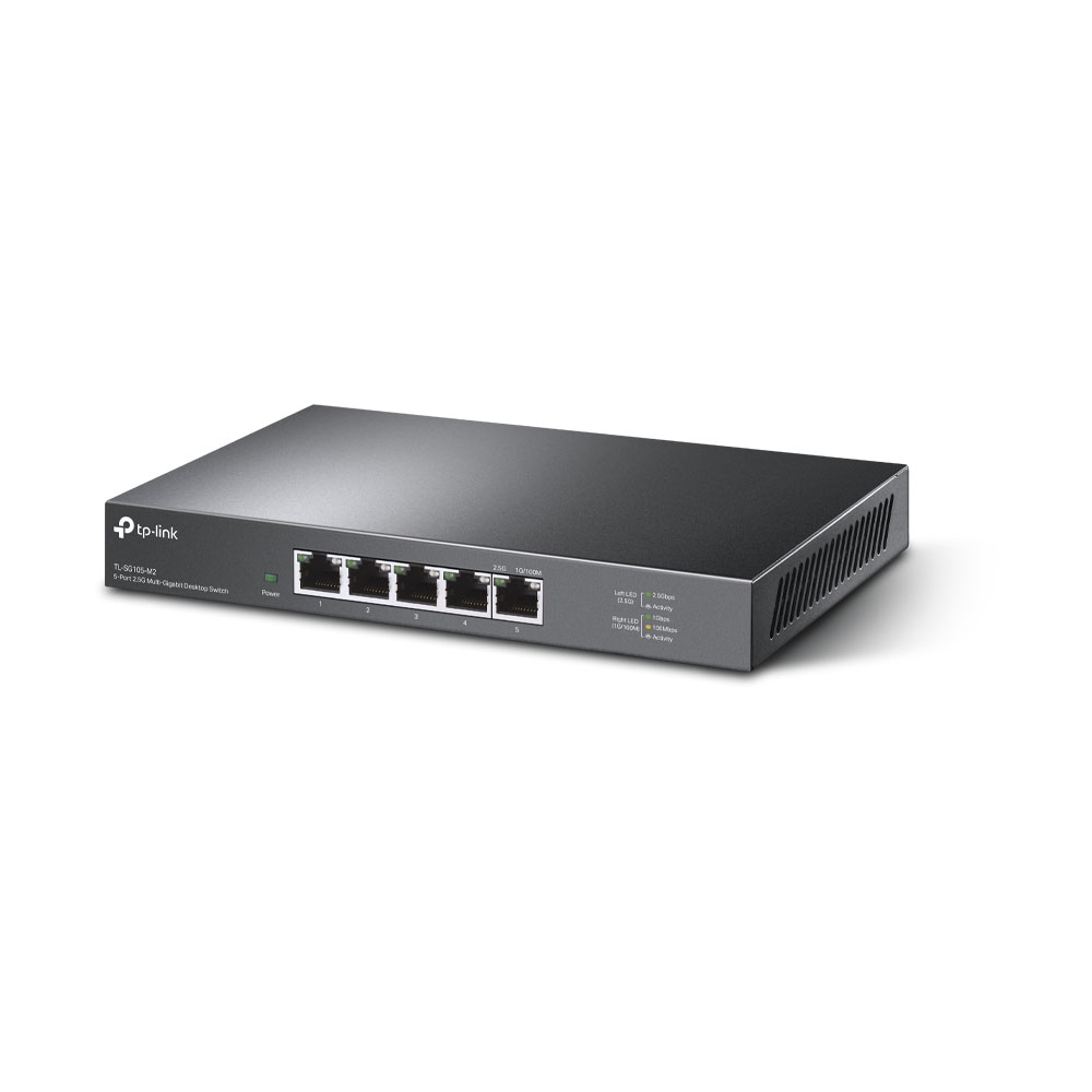 TP-Link TL-SG105-M2 netwerk-switch Unmanaged 2.5G Ethernet (100/1000/2500) Zwart (TL-SG105-M2) thumbnail