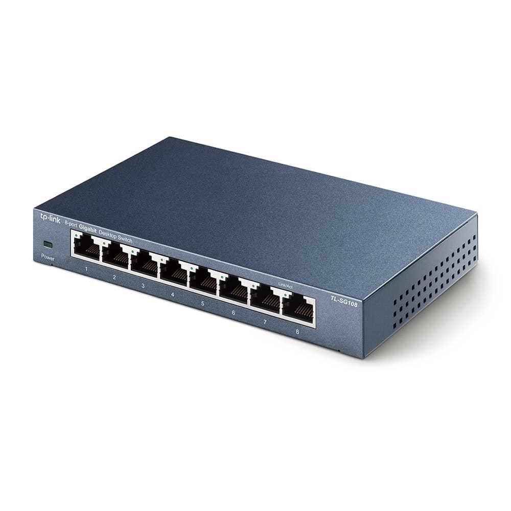 TP-Link TL-SG108 Unmanaged Gigabit Ethernet (10/100/1000) Zwart (TL-SG108 V3) thumbnail
