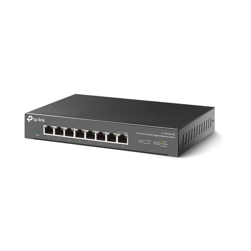 TP-Link TL-SG108-M2 netwerk-switch Unmanaged 2.5G Ethernet (100/1000/2500) Zwart (TL-SG108-M2) thumbnail