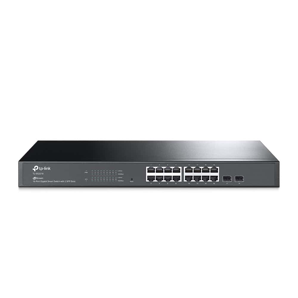 TP-Link TL-SG2218 netwerk-switch Managed L2/L2+ Gigabit Ethernet (10/100/1000) 1U Zwart (TL-SG2218) thumbnail