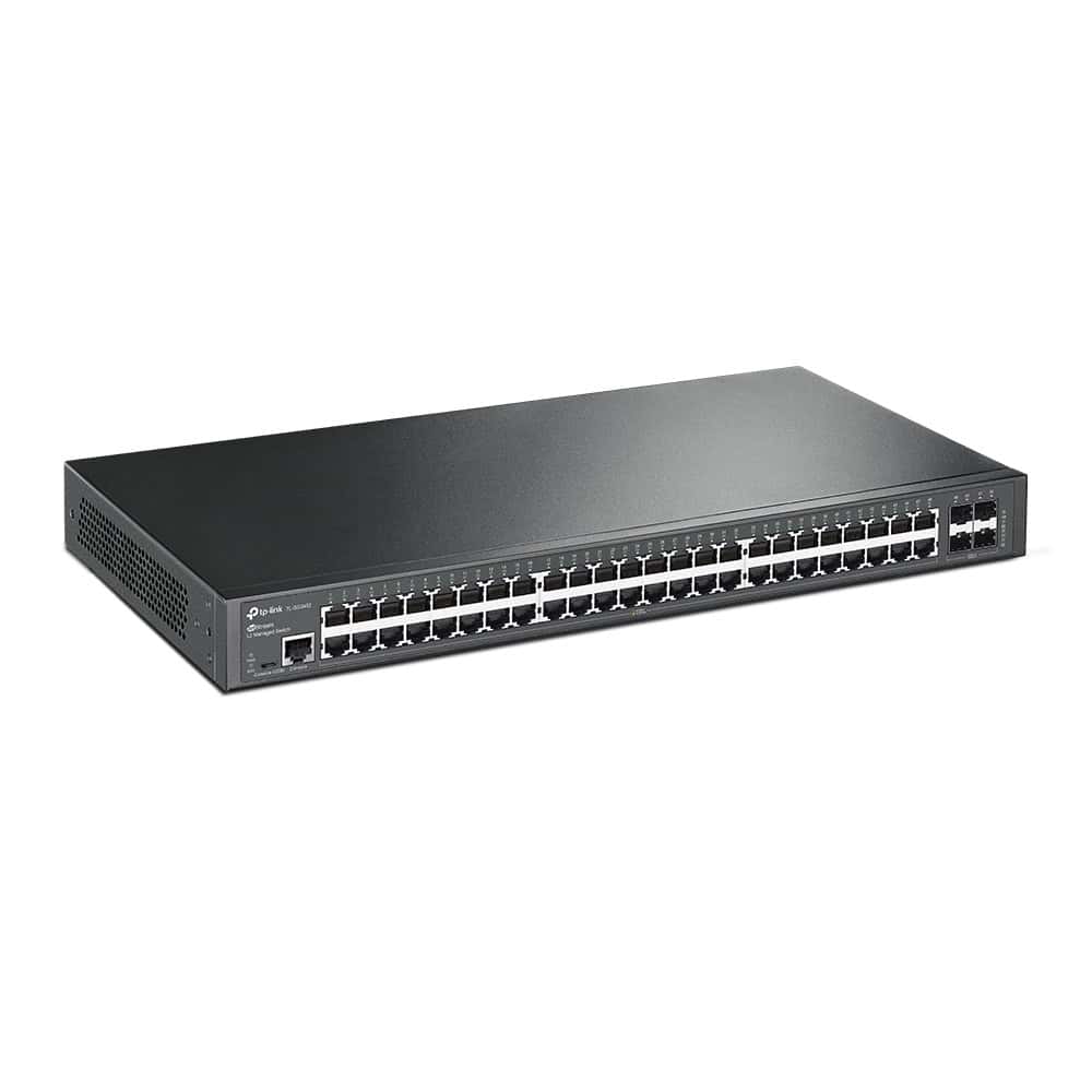 TP-Link TL-SG3452 netwerk-switch Managed L2/L3 Gigabit Ethernet (10/100/1000) 1U Zwart (TL-SG3452) thumbnail