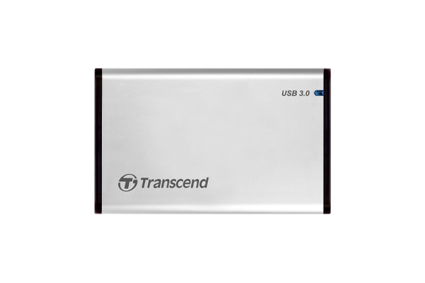 Transcend StoreJet 25S3 HDD-/SSD-behuizing Zilver 2.5 Stroomvoorziening via USB (TS0GSJ25S3) thumbnail