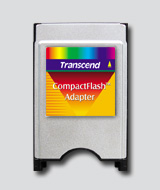 Transcend CompactFlash Adapter geheugenkaartlezer Zilver (TS0MCF2PC) thumbnail