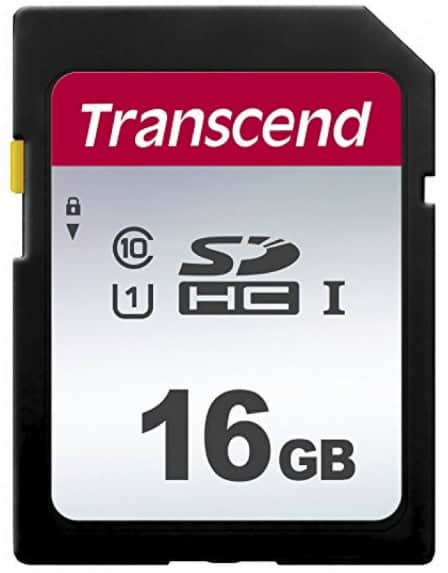 Transcend 16GB, UHS-I, SD SDHC NAND Klasse 10 (TS16GSDC300S) thumbnail