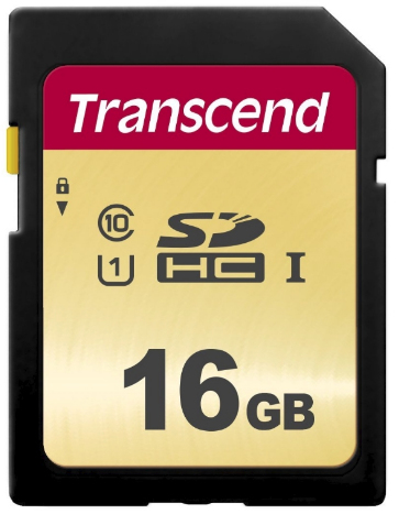 Transcend 16GB, UHS-I, SD SDHC Klasse 10 (TS16GSDC500S) thumbnail