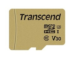Transcend 16GB UHS-I U3 MicroSDHC Klasse 10 (TS16GUSD500S) thumbnail