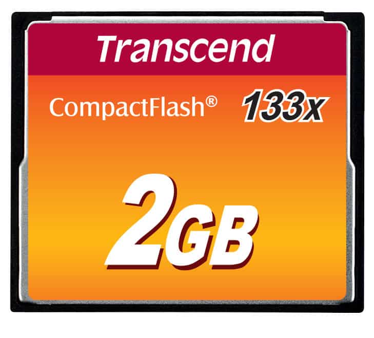 Transcend TS2GCF133 flashgeheugen 2 GB CompactFlash MLC (TS2GCF133) thumbnail