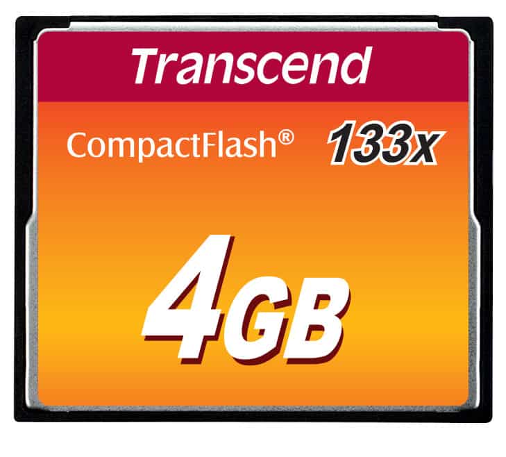 Transcend TS4GCF133 flashgeheugen 4 GB CompactFlash MLC (TS4GCF133) thumbnail