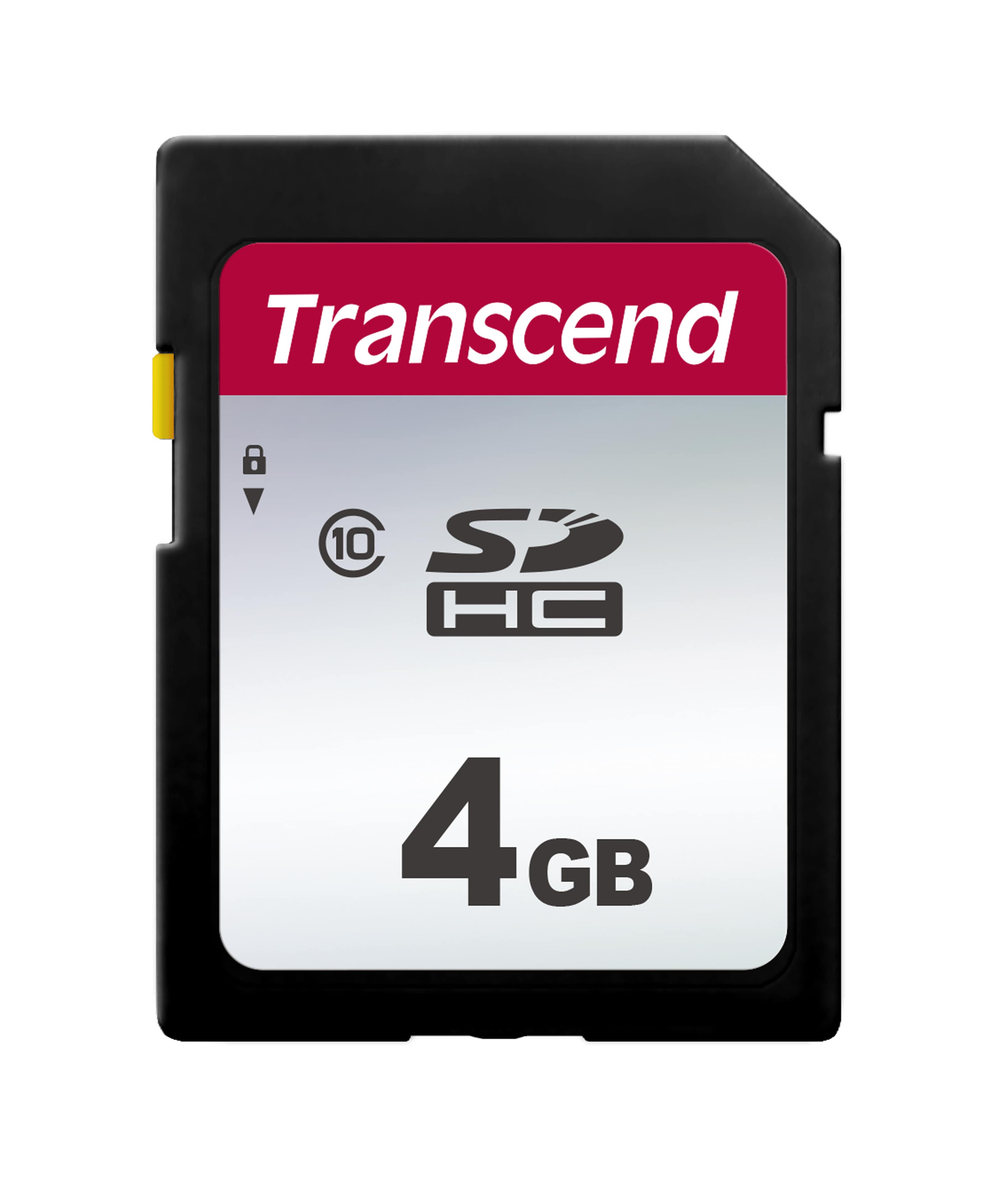 Transcend SDHC 300S 4GB NAND Klasse 10 (TS4GSDC300S) thumbnail
