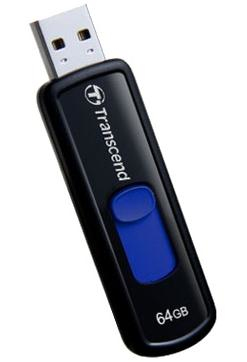Transcend JetFlash elite JetFlash 760, 64GB USB flash drive USB Type-A 3.2 Gen 1 (3.1 Gen 1) Zwart, Blauw (TS64GJF760) thumbnail