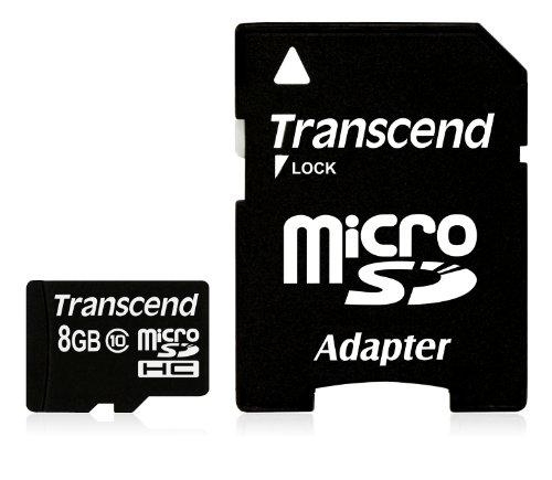 Transcend TS8GUSDHC10 flashgeheugen 8 GB MicroSDHC NAND Klasse 10 (TS8GUSDHC10) thumbnail