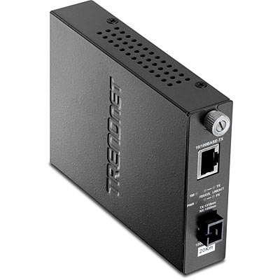 Trendnet TFC-110S20D3i netwerk media converter 100 Mbit/s 1310 nm Zwart (TFC-110S20D3I) thumbnail