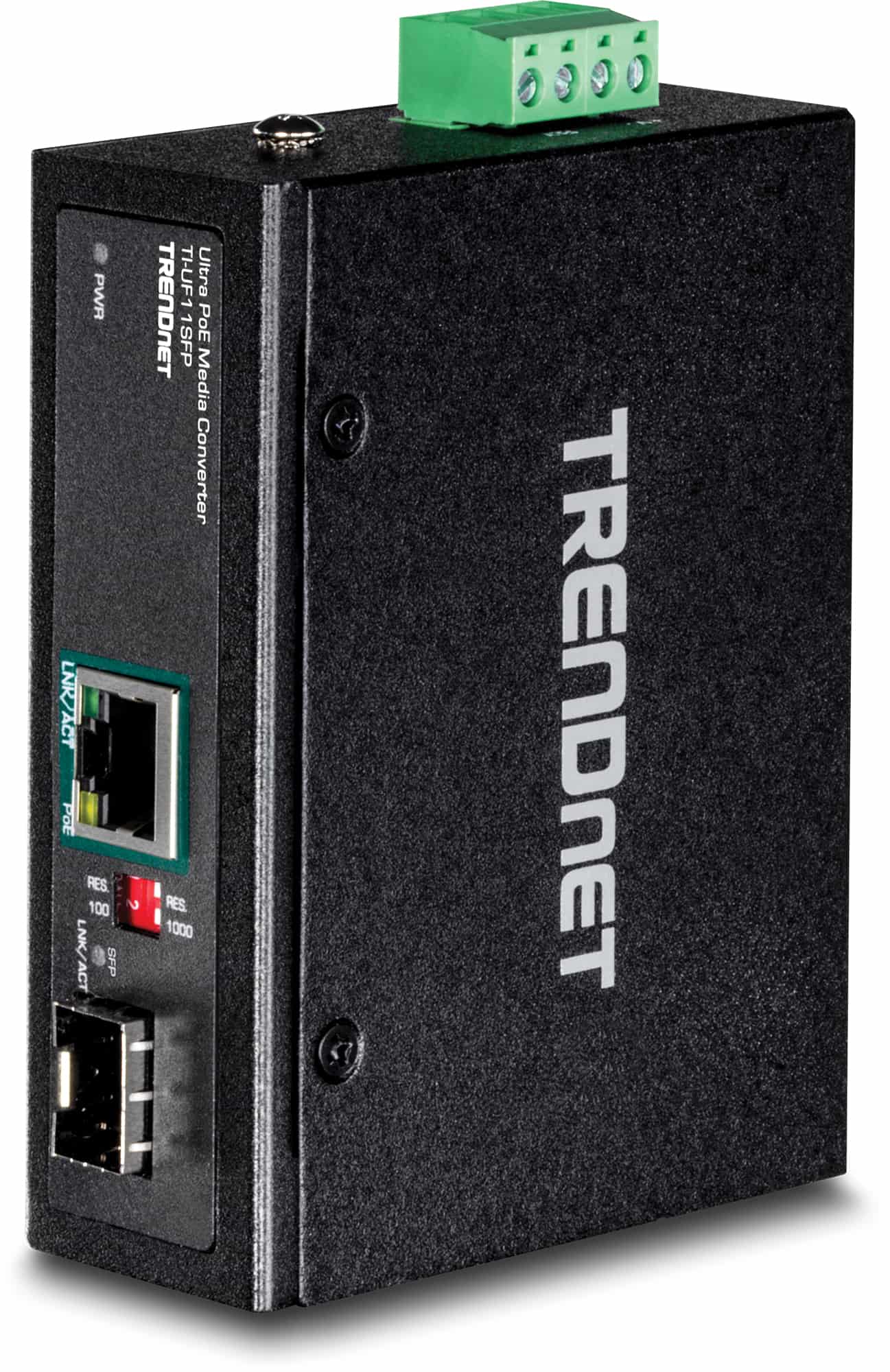 Trendnet TI-UF11SFP netwerk media converter Intern 1000 Mbit/s Zwart (TI-UF11SFP) thumbnail
