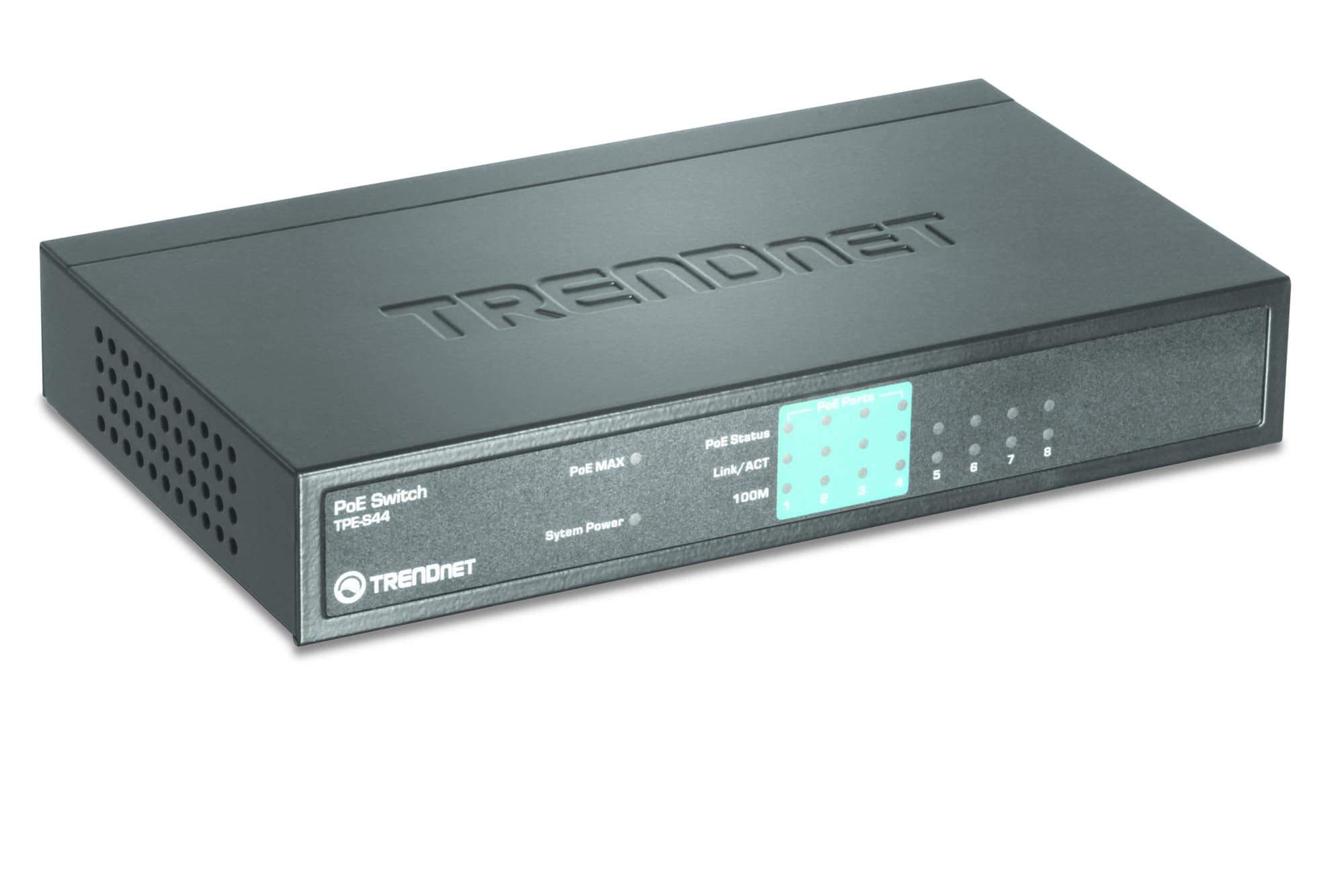 Trendnet TPE-S44 netwerk-switch Unmanaged Power over Ethernet (PoE) Blauw (TPE-S44) thumbnail