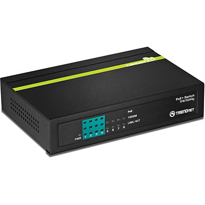 Trendnet TPE-TG44G netwerk-switch Unmanaged Power over Ethernet (PoE) Zwart (TPE-TG44G) thumbnail