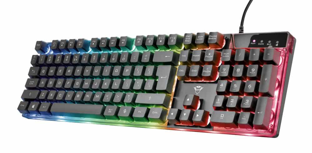 Trust GXT 835 Azor - Gaming Toetsenbord - Qwerty (23651) thumbnail