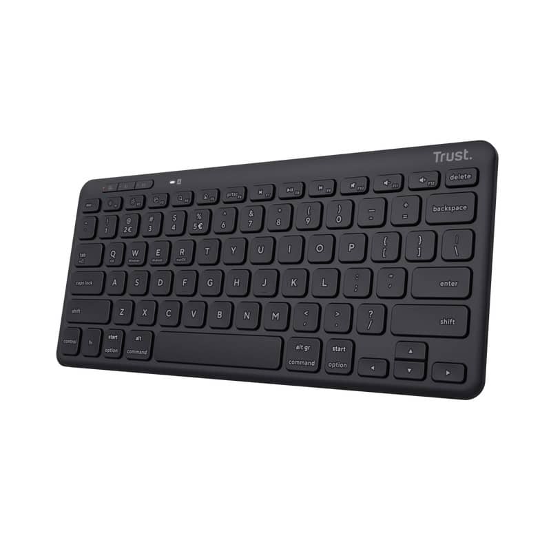Trust Lyra toetsenbord USB + RF Wireless + Bluetooth Duits Zwart (24709) thumbnail