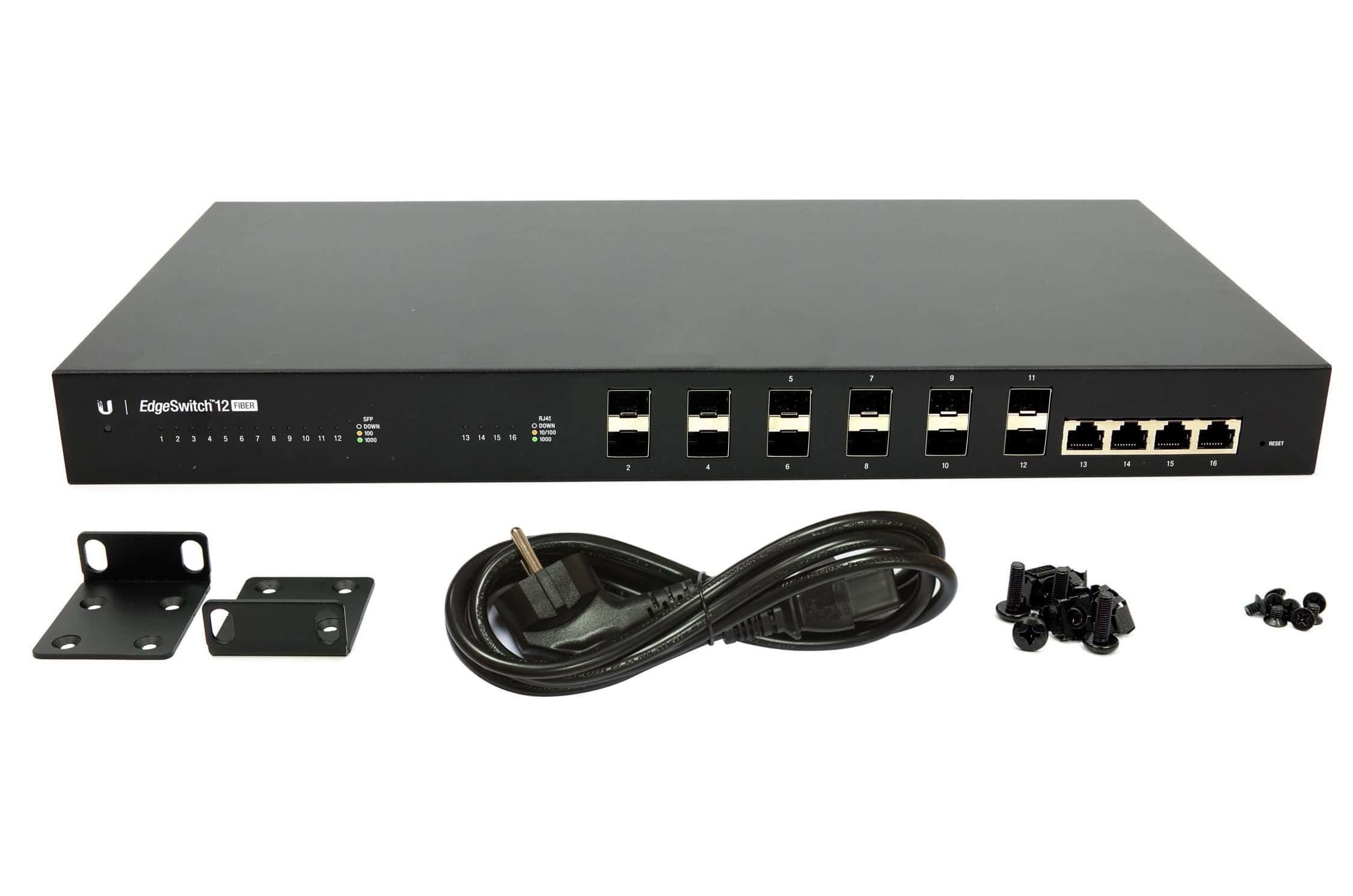 Ubiquiti EdgeSwitch 12 Fiber  (12x SFP 4x 1000Mbps) (ES-12F) thumbnail