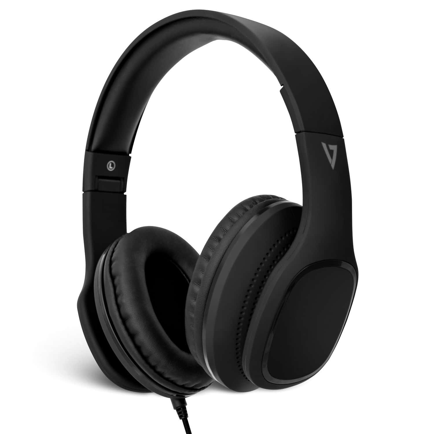 V7 HA701-3EP hoofdtelefoon/headset Hoofdtelefoons Bedraad Hoofdband Oproepen/muziek Zwart (HA701-3EP) thumbnail