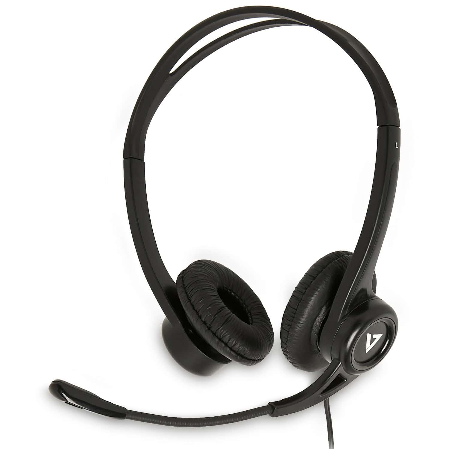 V7 HU311-2EP hoofdtelefoon/headset Bedraad Hoofdband Kantoor/callcenter USB Type-A Zwart (HU311-2EP) thumbnail