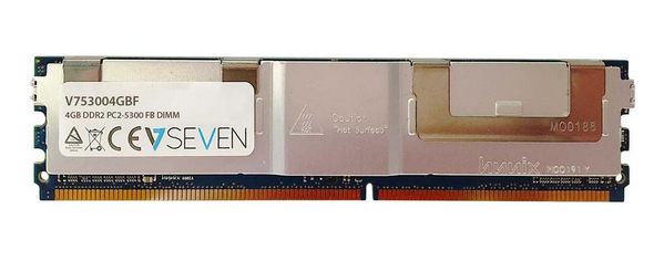 V7 V753004GBF geheugenmodule 4 GB 1 x 4 GB DDR2 667 MHz (V753004GBF) thumbnail