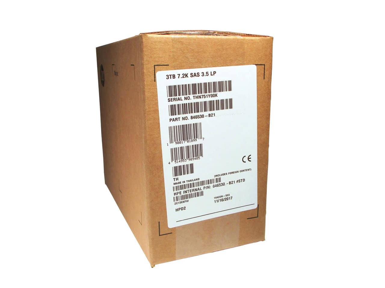HP DRV HD 3TB 12G 7.2K 3.5 SAS (846615-001) thumbnail