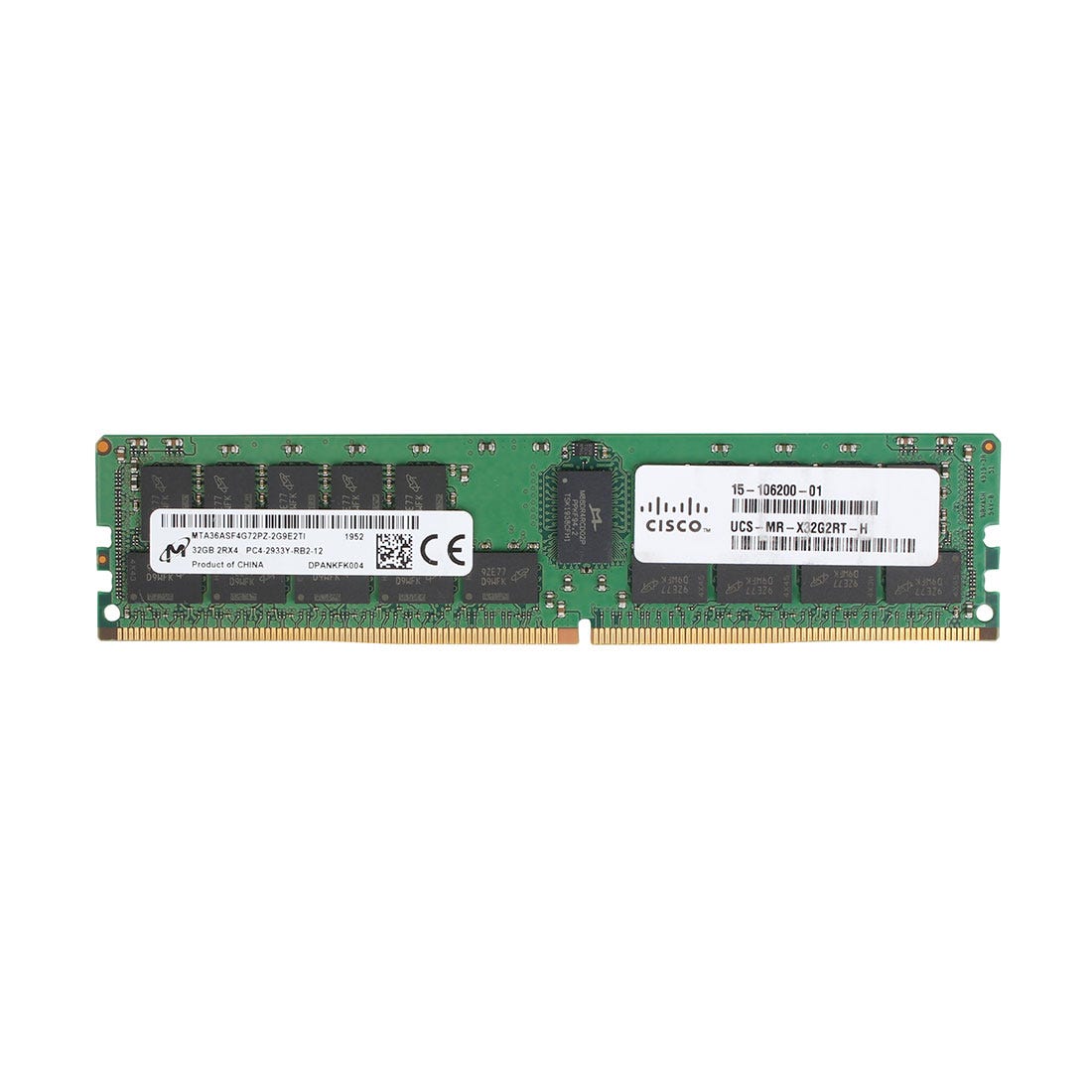 CISCO 32GB (1*32GB) 2RX4 PC4-23400Y-R DDR4-2933MHZ RDIMM (UCS-MR-X32G2RT-H) thumbnail