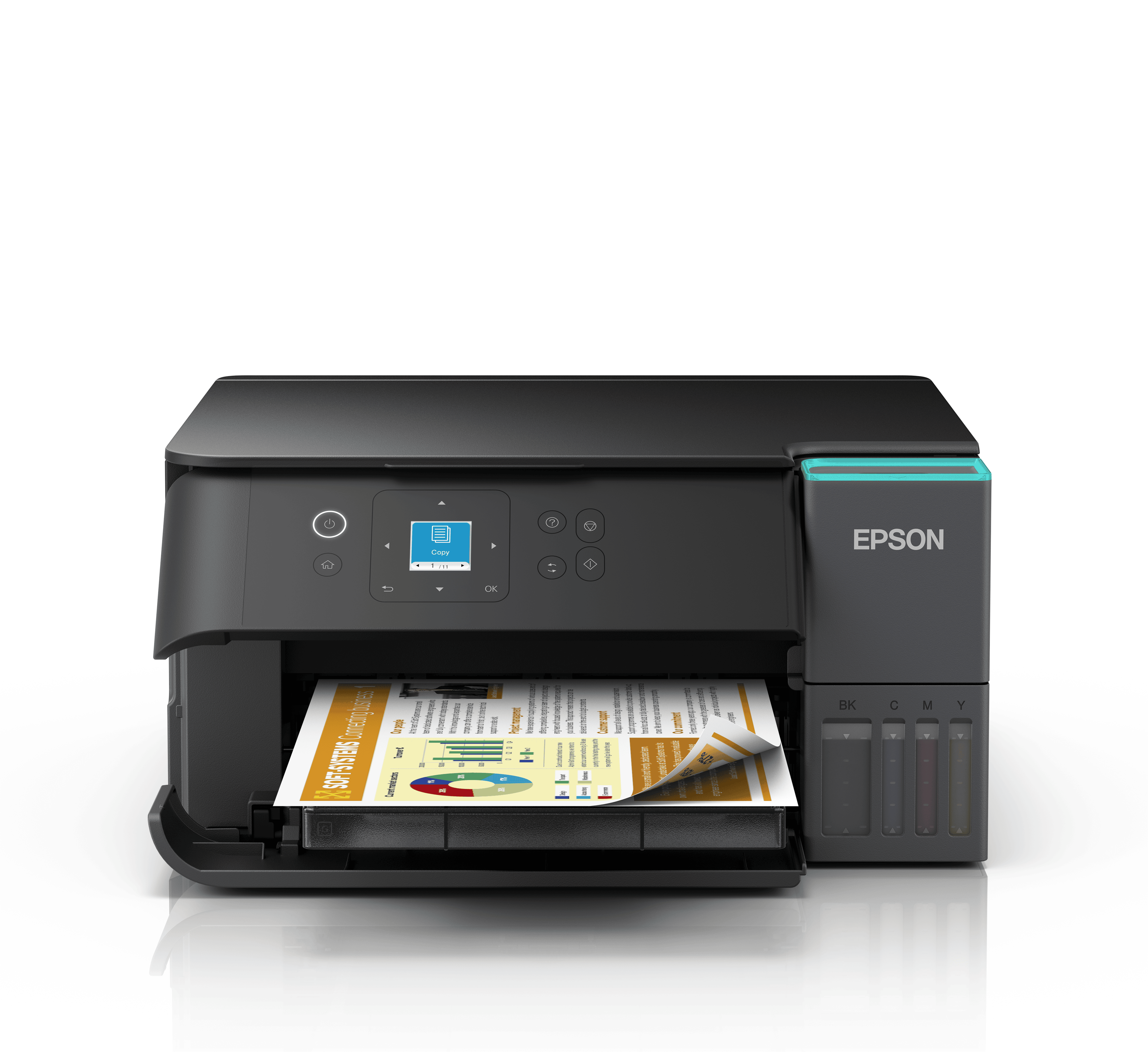 Epson EcoTank ET-2955 - Multifunktionsdrucker - Farbe - Tintenstrahl - ITS - A4 (210 x 297 mm) (Original) - A4/Letter (Medien) - (C11CL41414) thumbnail