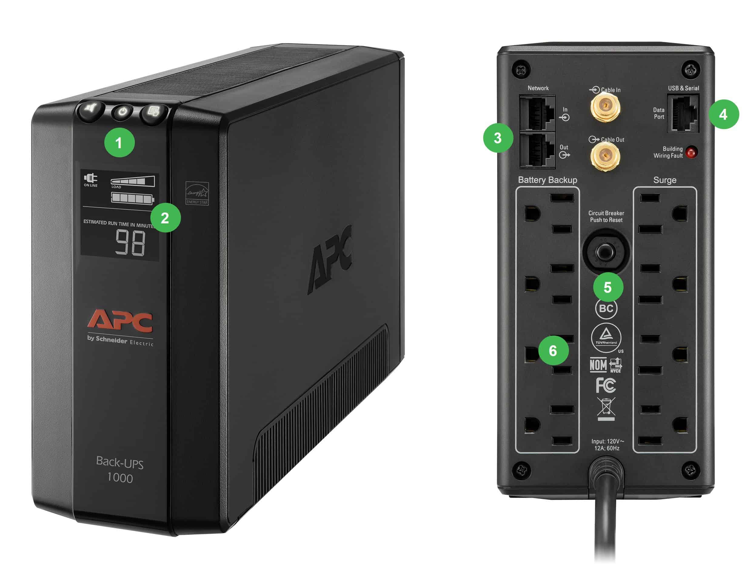 APC Back-UPS Pro BX1000M UPS AC (BX1000M) thumbnail