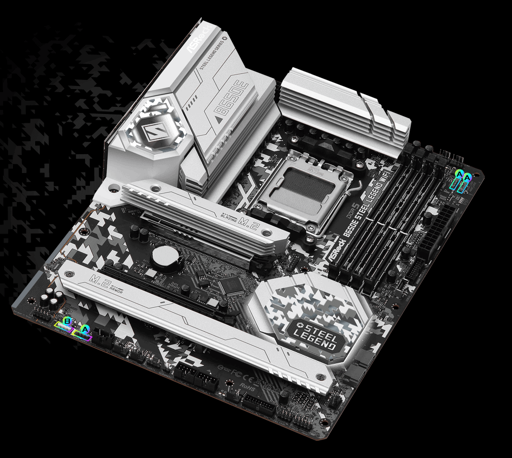 AsRock B650E PG RIPTIDE WIFI Mainboard Sockel AM5 - BULK-Ware!! Ohne Originalverpackung (80-MXBL00-A1B01) thumbnail