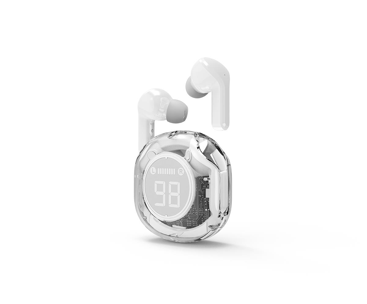 Gembird TWST-01-W In-Ear Headphones Bluetooth Stereo White HiFi (TWST-01-W) thumbnail
