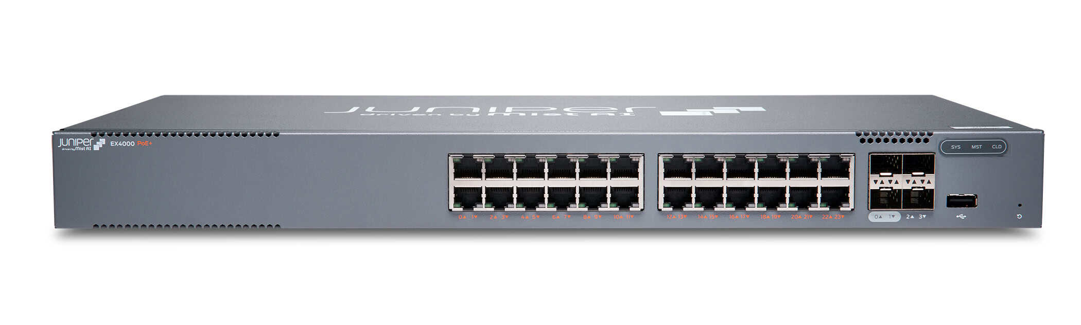 Juniper EX Series EX4000-24P Switch L3 managed 24 x 10/100/1000 (PoE+) (EX4000-24P) thumbnail