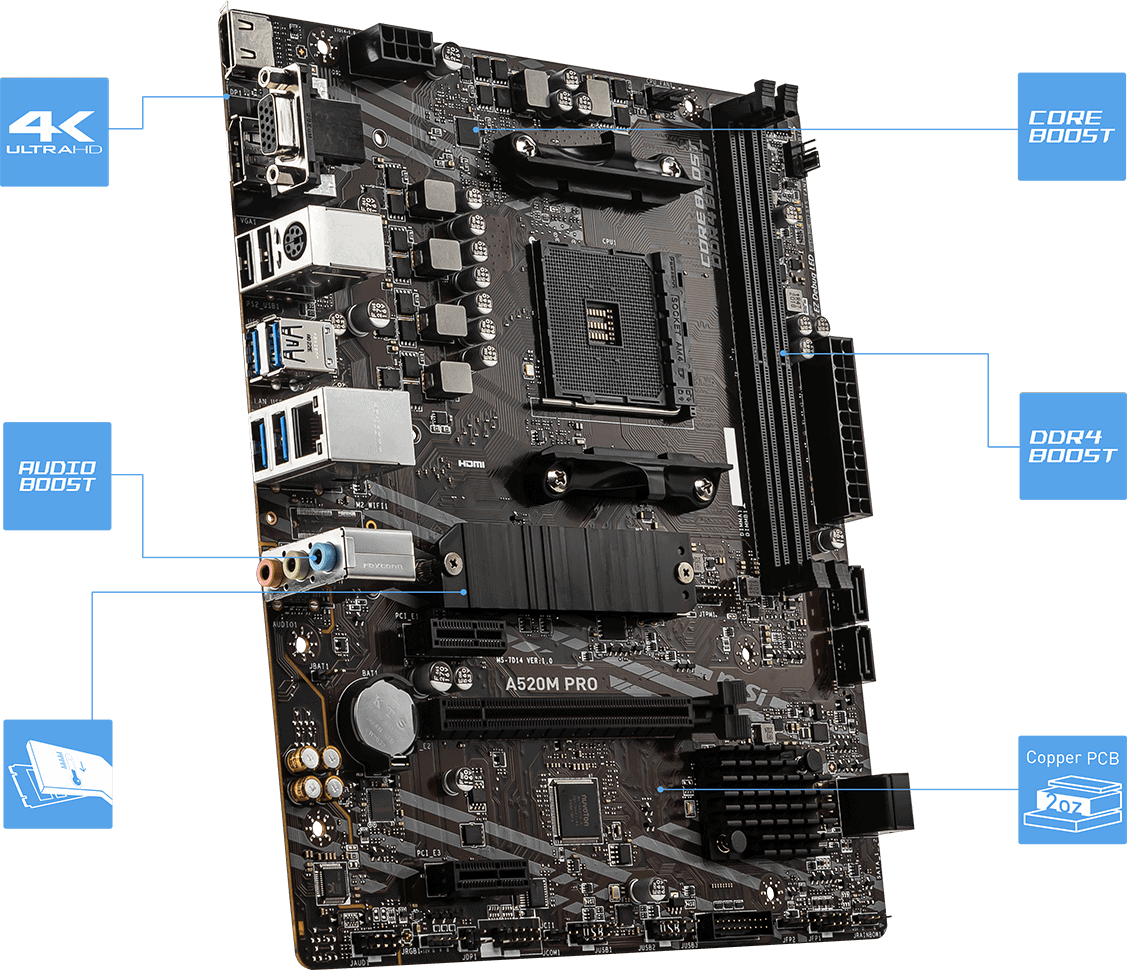 MSI B550M-B                          (B550,AM4,mATX,AMD) (7D14-023R) thumbnail