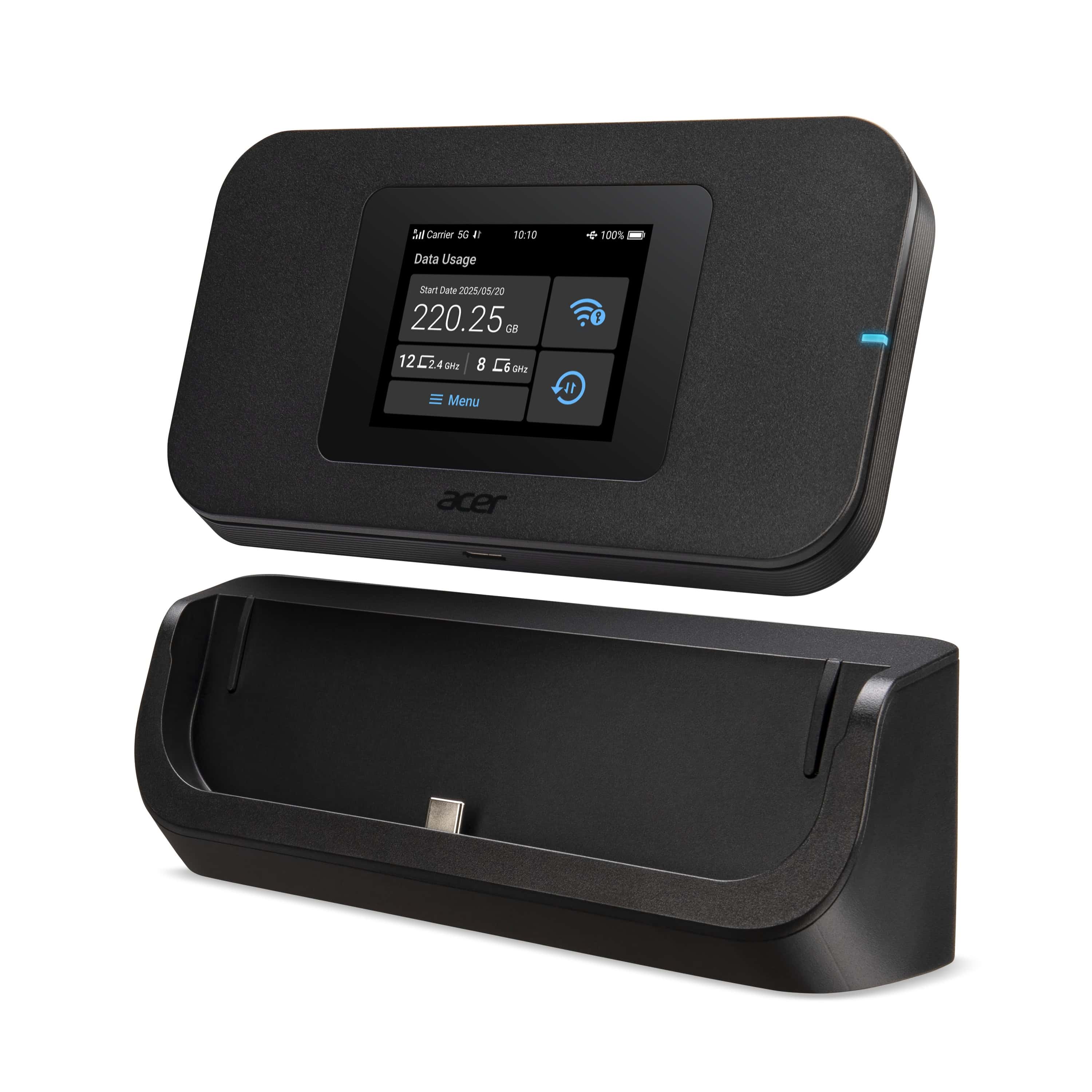 Acer Connect Enduro M4D draadloze router Dual-band (2.4 GHz / 5 GHz) 5G Zwart (FF.G34TA.001) thumbnail