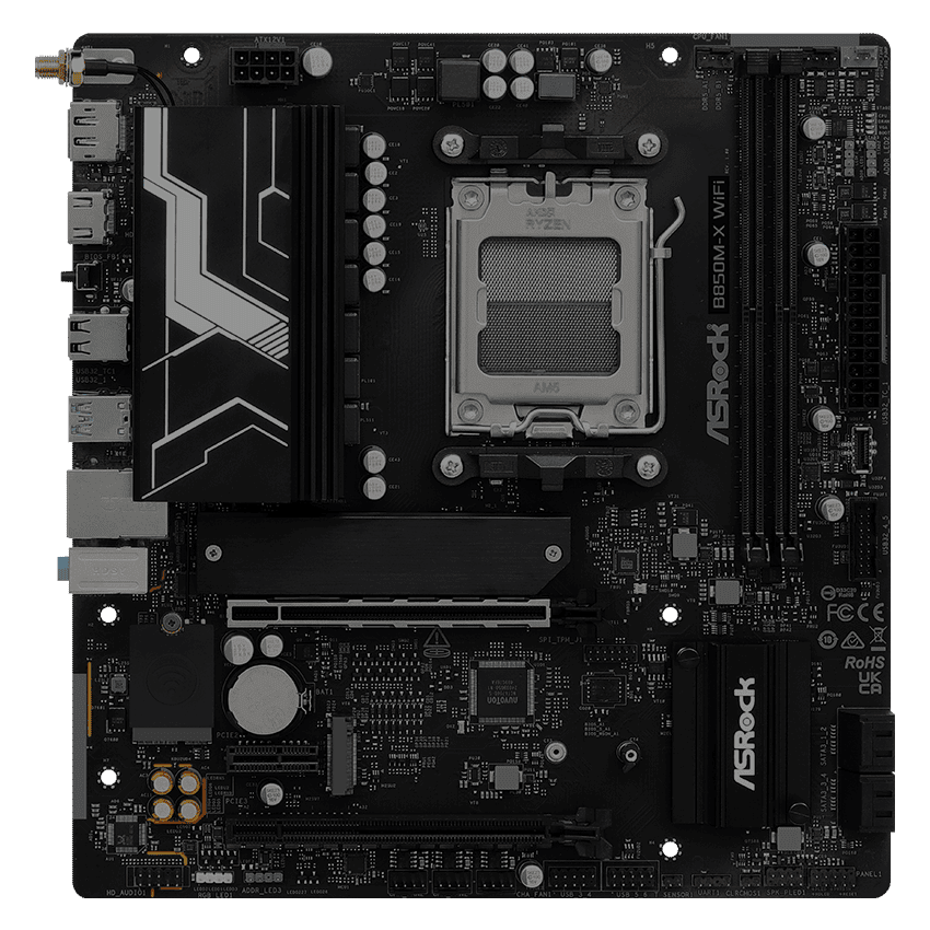 ASRock B850M Pro-A Mainboard - BULK-Ware!! Ohne Originalverpackung (80-MXBR80-A1A01) thumbnail