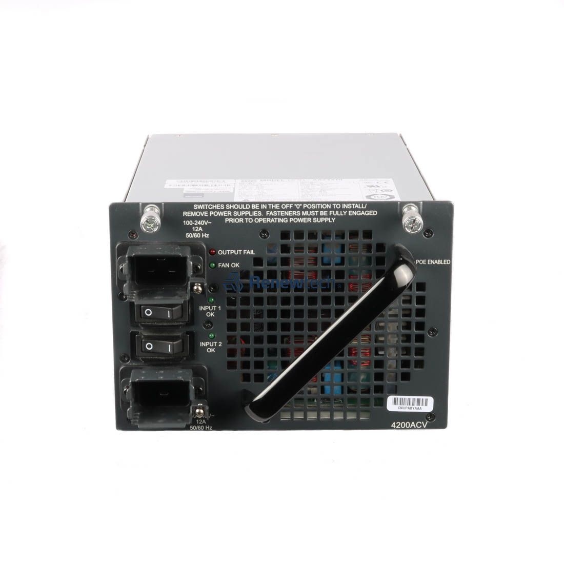 Cisco CATALYST 4500 4200W AC DUAL (PWR-C45-4200ACV-RFB) thumbnail