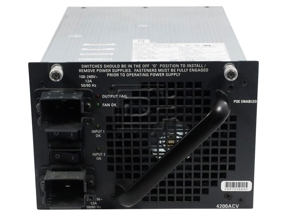 Cisco Catalyst 4500 4200W AC dual (PWR-C45-4200ACV/2-RFB) thumbnail
