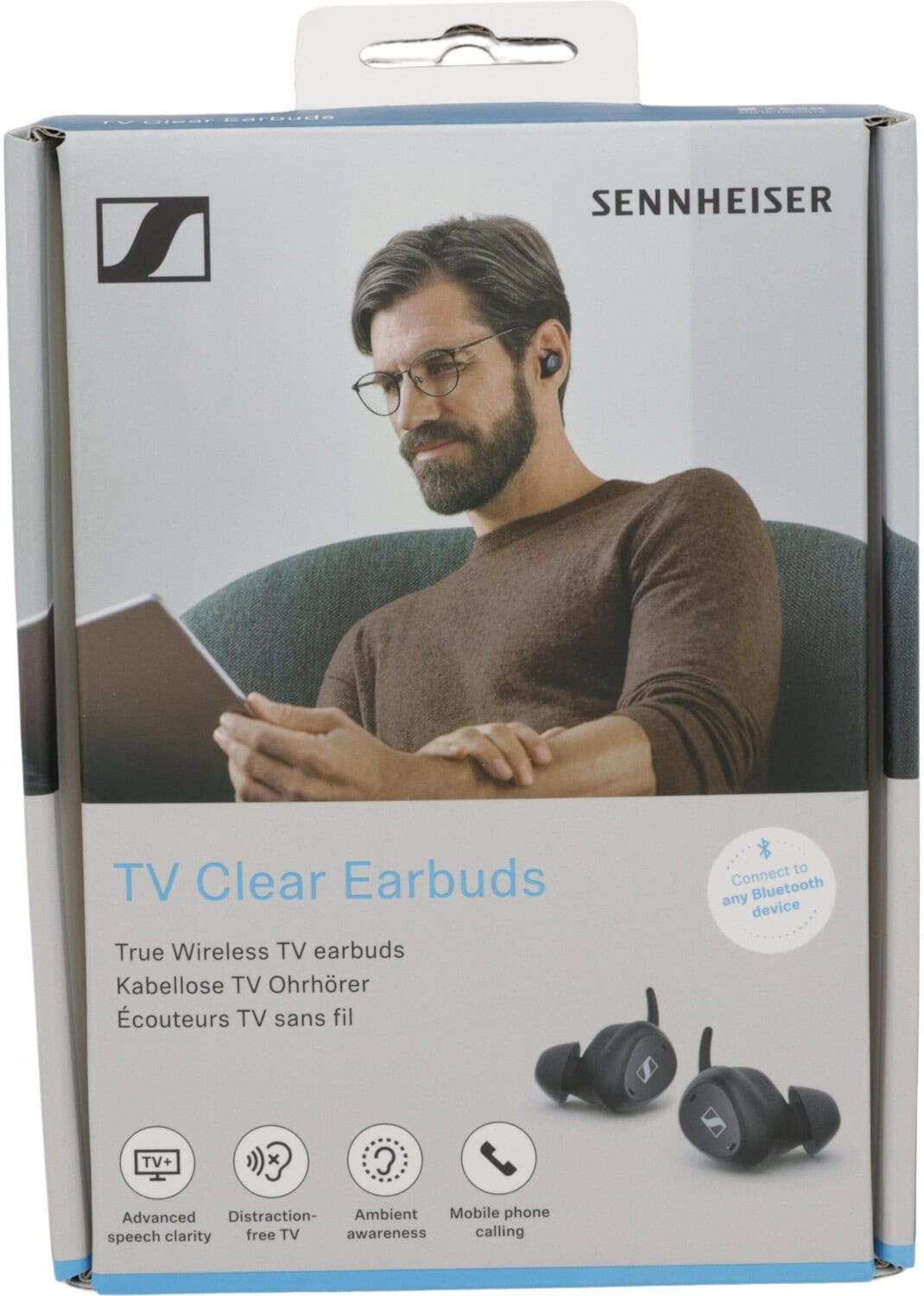 Sennheiser TV Clear Earbuds True Wireless mit TV-Transmitter und Speech Clarity (7613389528367) (7613389528367) thumbnail