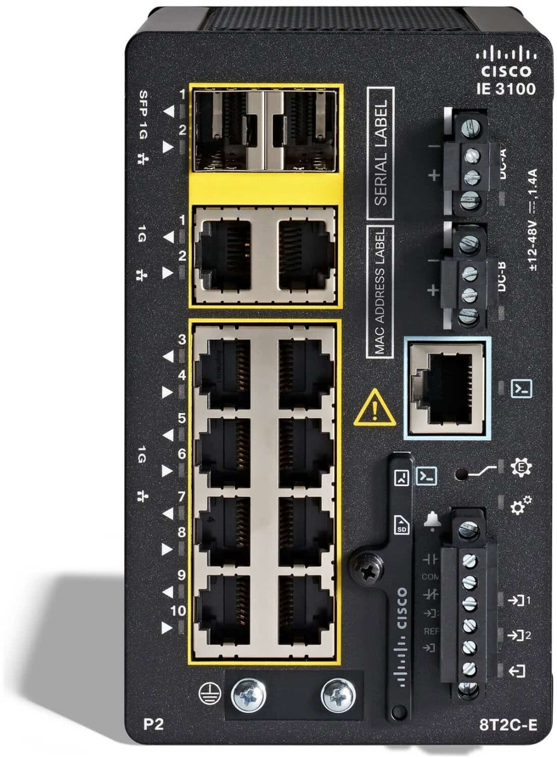 Cisco Managed Switch 10-Port Gigabit Ethernet PoE+ IE-3100-8P2C-E (IE-3100-8P2C-E) thumbnail