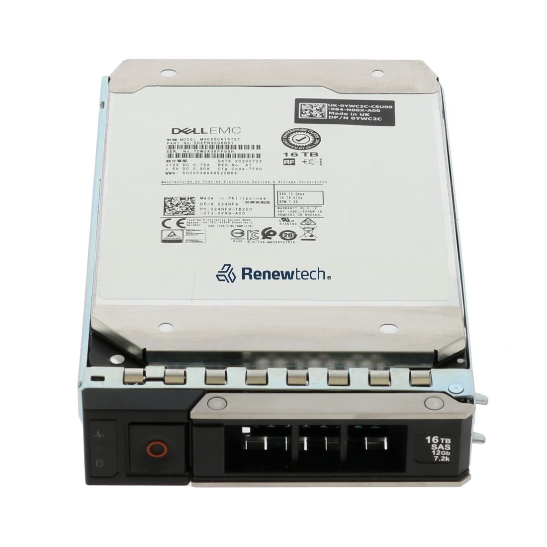 Dell 16TB 7.2K 3.5 SAS 12G (WNXKJ-RFB) thumbnail