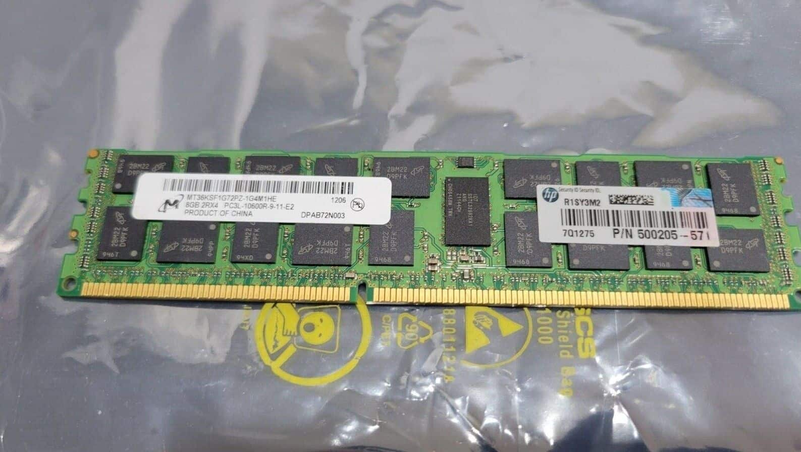 HPE 8GB PC3-10600 Memory for Workstations (500205-571) thumbnail