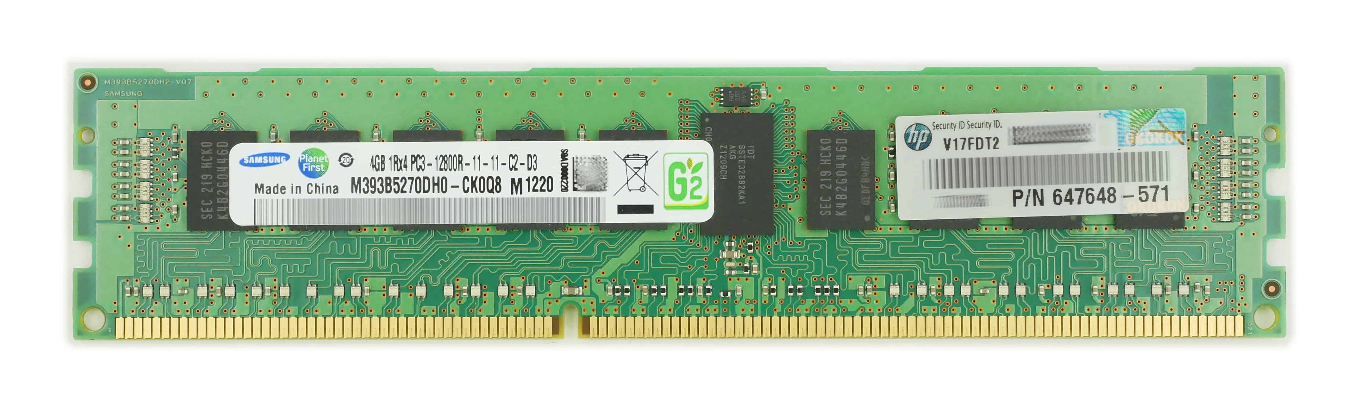 HPE 4GB PC3-12800 Memory for Z620 Workstation (647648-571) thumbnail
