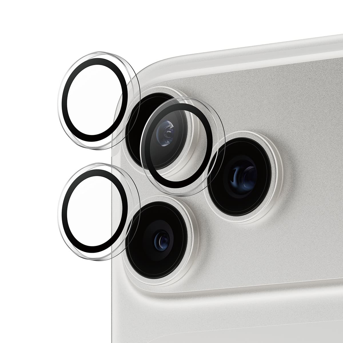 PanzerGlass ® Hoops® Camera Lens Protector Transparent iPhone 17 Pro | iPhone 17 Pro Max | iPhone 16 Pro | 16 Pro Max Doorzichtige schermbeschermer Apple 1 stuk(s) (PG38406) thumbnail