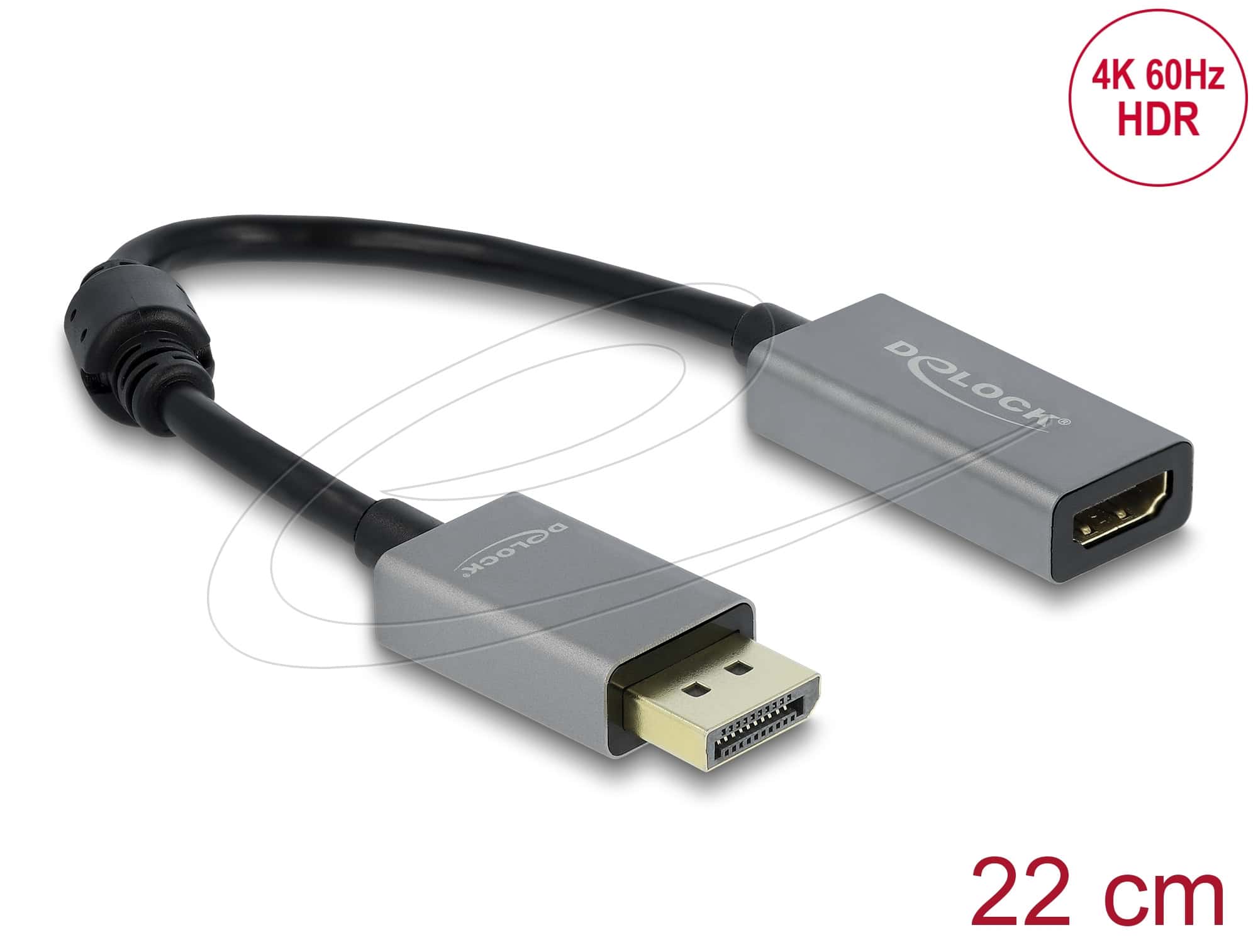 DELOCK Aktiver DisplayPort 1.4 > HDMI Adapter 8K HDR Funkt. (64366) thumbnail