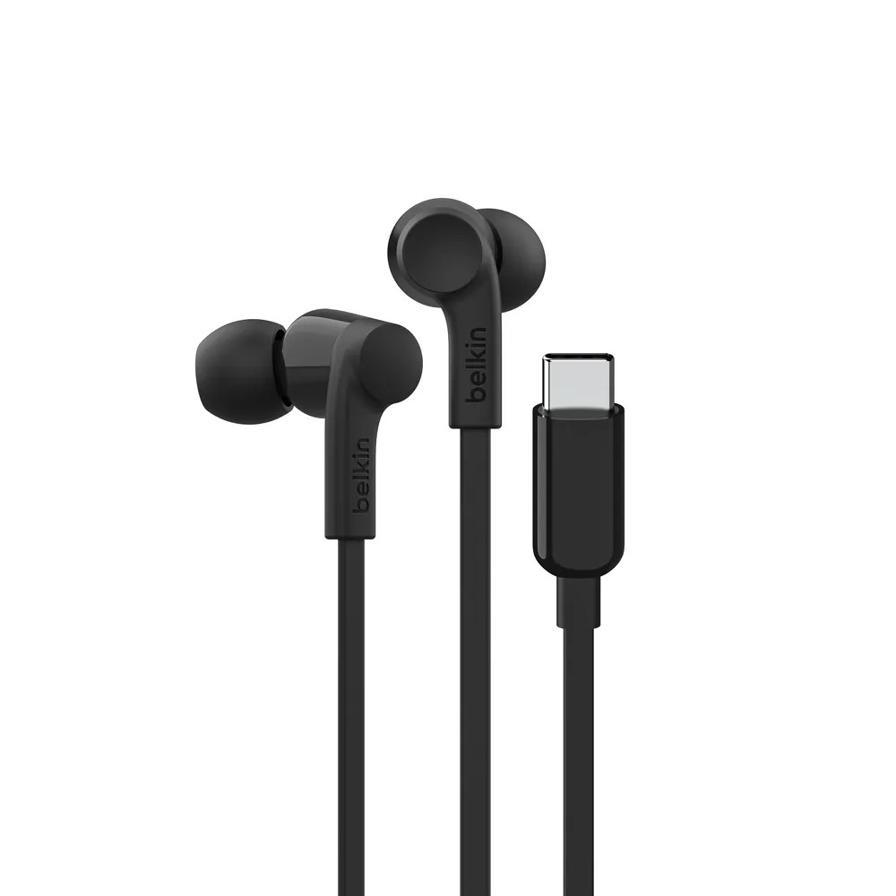 Belkin Rockstar In-ear Headphones Cable USB-C Black G3H0002hqBKV2 (G3H0002HQBKV2) thumbnail