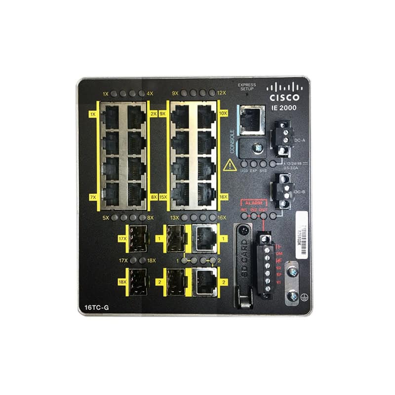 Cisco Switch/IE 16 10/100 2 FE SFP+2 T/SFP (IE-2000-16TC-G-E) thumbnail