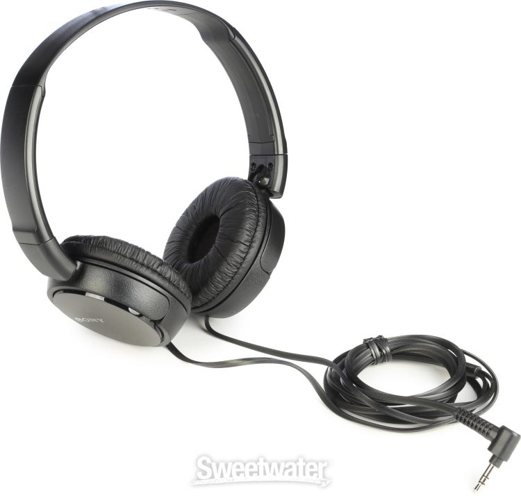 SONY ZX Series Wired Over-Ear Headphones 12-22000 Hz Black Ear Cups 1.2m (MDRZX110B) thumbnail